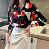 Fashion Polo collar Loose Chiffon Women blouse