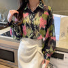 Style Retro Fashion Long sleeve blouse