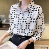 Korean style Fashion Printed Long sleeve Chiffon blouse