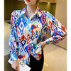 Fashion Long sleeve Lantern sleeve Blouse