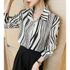 Fashion Stripe Matching White Blouse for women