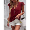 European style Summer Fashion V collar Knitted top