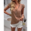 European style Summer Fashion V collar Knitted top