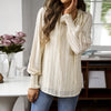 European style Summer V collar Long sleeve blouse