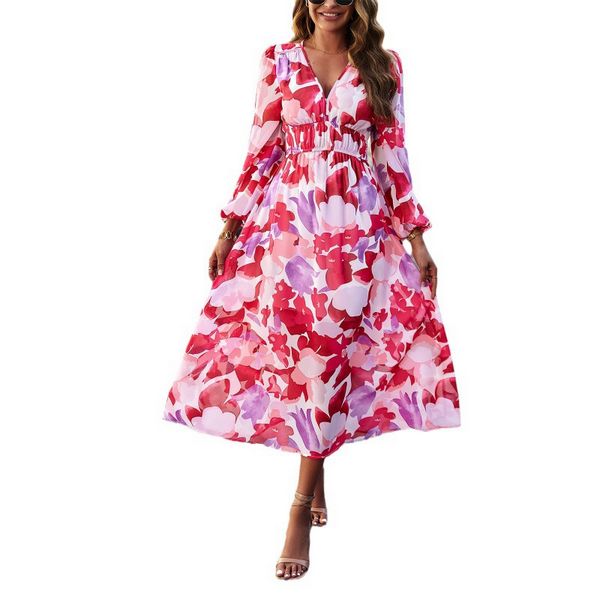 European style Casual Printed Bohe dress