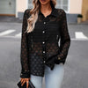 European style Sexy Long sleeve blouse for women