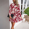 European style Elegant Round collar Long sleeve dress