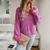 European women style Casual Polo neck Knitting Pullovers