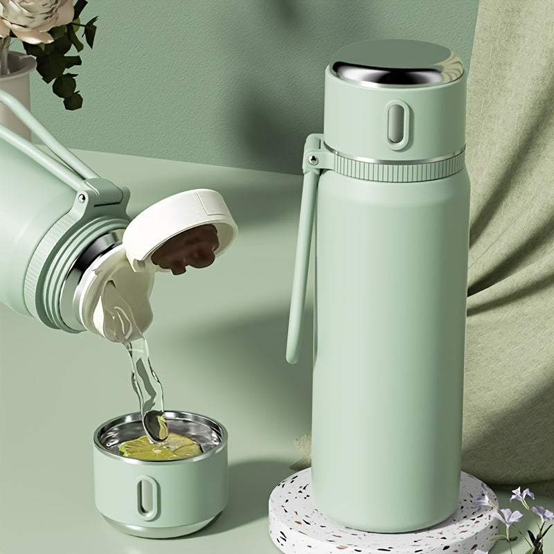 Stainless Steel Insulated Water Bottles 1pc, Vacuum Flask, Travel Thermal Cups, For Hot And Cold Beverages, Summer Winter Drinkware, Gifts, FS