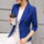 Blazer Long Sleeve Solid Color
