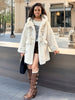 Elegant Girl's Coat, Medium Length, Outerwear, FS