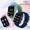 Smartwatch with 4.65cm Touchscreen, Multi-Sport Digital Call & SMS Capabilities, 230mAh Rechargeable Lithium Battery, PC Case, Electronic Drive - Fitness Tracker with Pedometer & 100+ Exercise Modes- FS