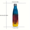 Double-Wall Insulated Bottle 500ML Thermal Cup, Fade Color Vacuum ,Stainless Steel Hot Ice Water Coffee Sports Bottle FS