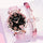 Girl Pink Watch And 1pc Rhinestone Bracelet, Gift For Friend FS