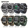 Sanda Trendy Camouflage Multifunctional Outdoor Luminous Watch, Men's Gift FS