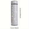1pc, Sparkling Studded Vacuum Flask, 17oz/500ml Stainless Steel Insulated Water Bottles, Travel Thermal Cups, For Hot And Cold Beverages, Summer Winter Drinkware, Gifts, FS