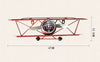 Retro airplane wall clock home wall wall decoration electronic clock