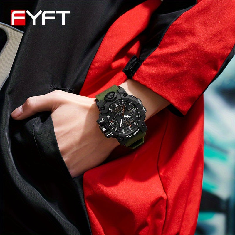 Boy's Watch FYFT Contrast Color Trend Outdoor Glow Casual Boy's Watch FS