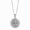 Stainless Steel Compass Circular Necklace