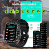 Smartwatch for Men Outdoor Sports - 4.95cm Full Touch Display, Built-in Flashlight & LED Lighting, 100+ Modes, Multi-Language Support, Call & Message Alerts, Compatible for iPhone & for Android FS