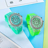 Candy Color Luminous Student Quartz Watch, Teenager's Simple Luminous Quartz Watch FS