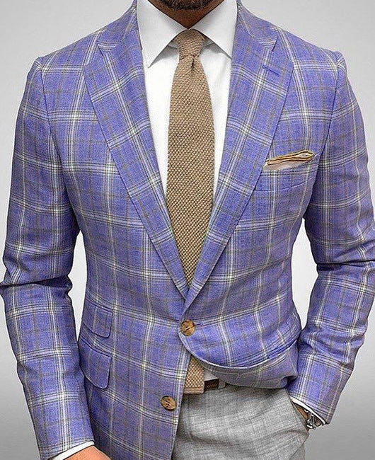 Men's  Blazer Striped Casual Slim Fit