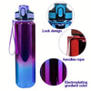 Leakproof Water Bottle With Straw And Rope1pc  - Perfect For Fitness, Gym, And Outdoor Sports - Large Capacity, FS