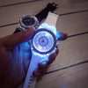 LED Glowing Watches Rhinestone Stubbed Silicone Watches Gift For Birthday Christmas Gift Accessories FS