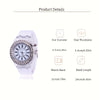 LED Glowing Watches Rhinestone Stubbed Silicone Watches Gift For Birthday Christmas Gift Accessories FS