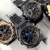Sports Watch Men's Multifunctional, Luminous Display with Alarm, Chronograph & Stopwatch, Dual Movement, Rubber Case FS