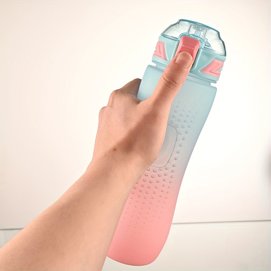Sports Water Bottle  1pc - Leak-Proof, Non-Slip, Portable, Perfect For Gym, Travel, And Fitness, FS