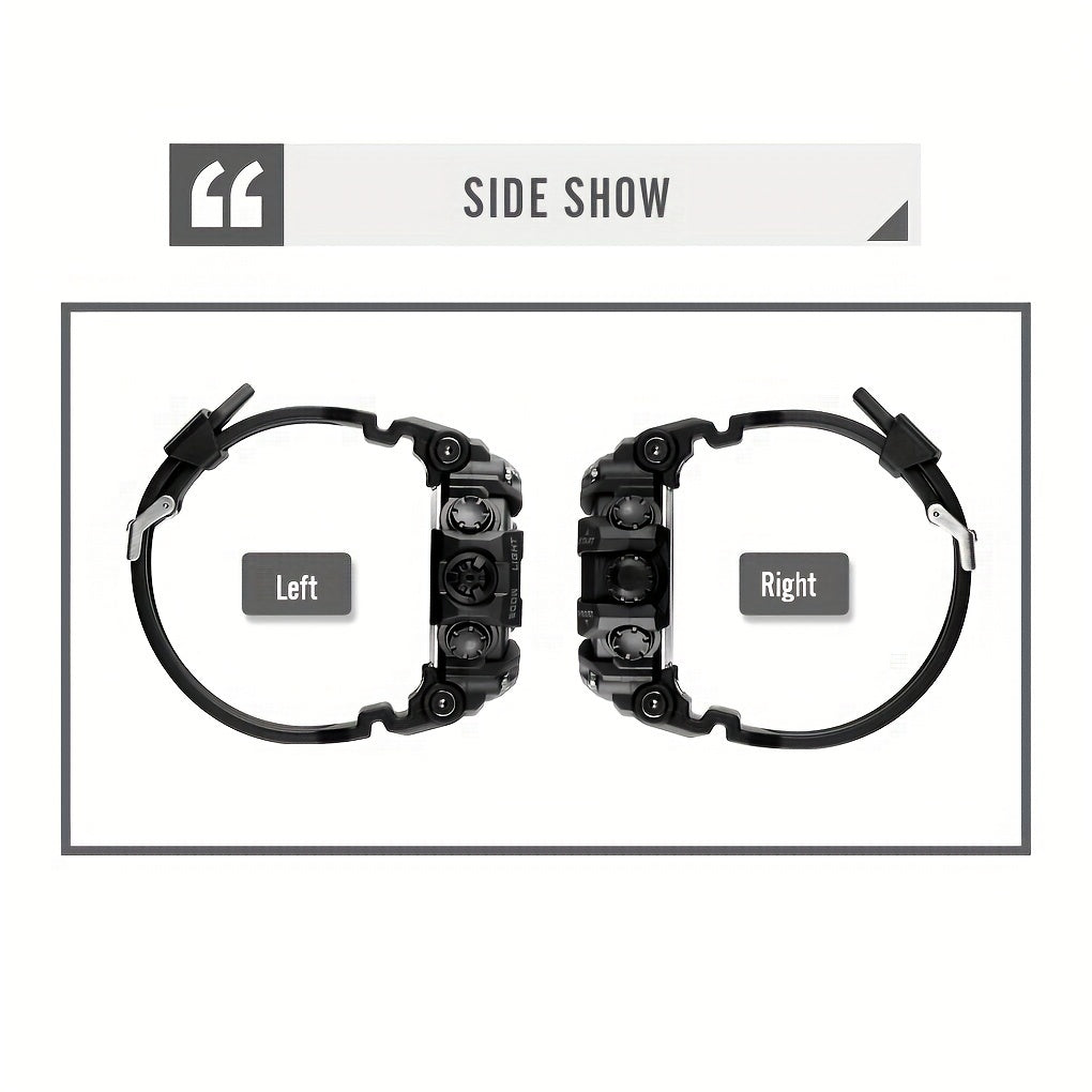 Skmei Large Dial Watch Digital Fashion Multifunctional Electronic Watch For Men Ideal Choice For Gifts FS