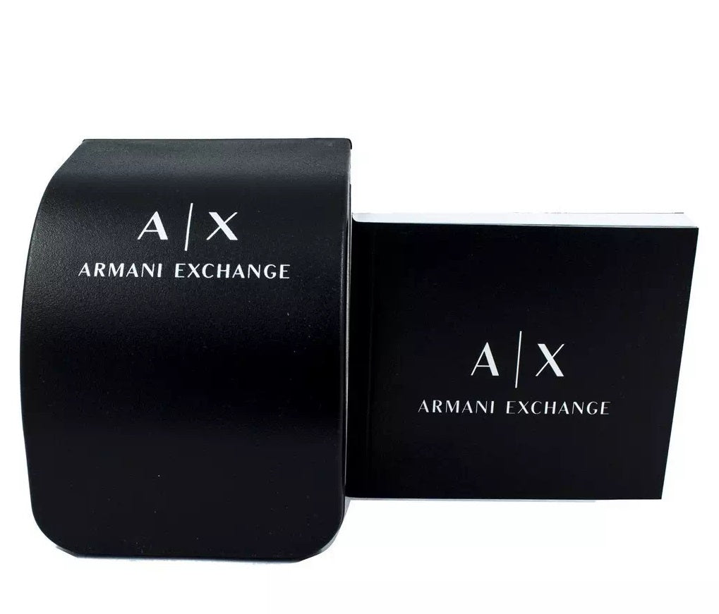 Armani Exchange Black Dial Leather Strap AX2101 Men's Watch