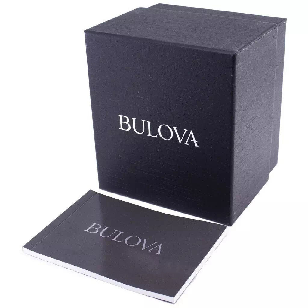 Bulova Gemini Futuro Stainless Steel Bracelet Blue Dial Quartz 96L293 Women's Watch