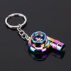 Car Turbocharger Shaped Pendant Zinc Alloy Keychain Keyring