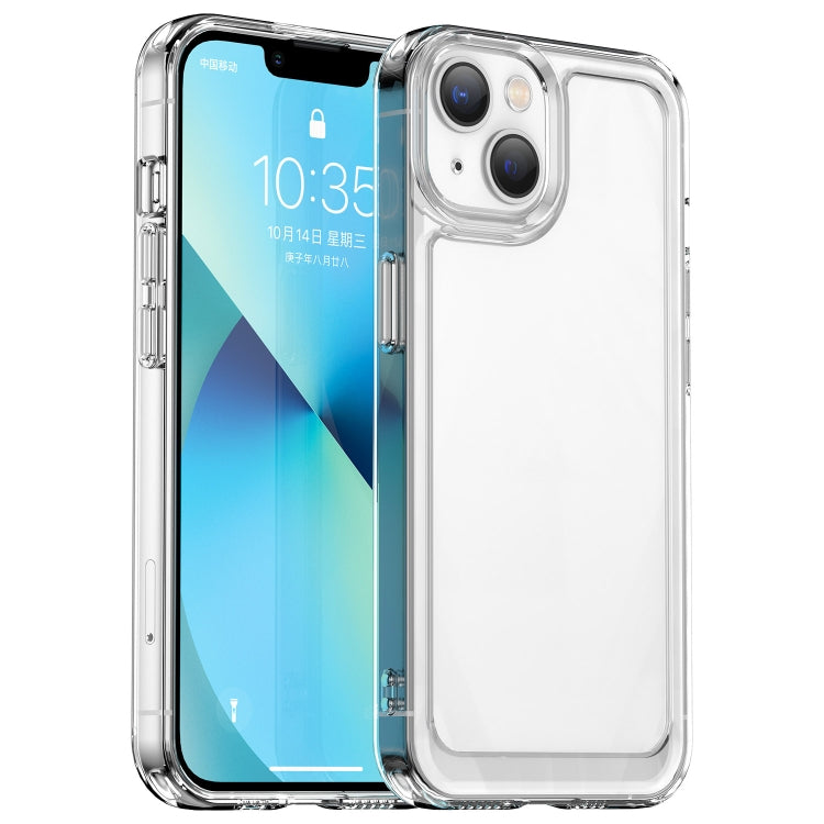 For iPhone 13 Candy Series TPU Phone Case (Transparent Grey)