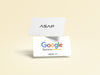 ASAPLINK Google Review NFC Cards with QR Code printed on card - Classic White with one side printing