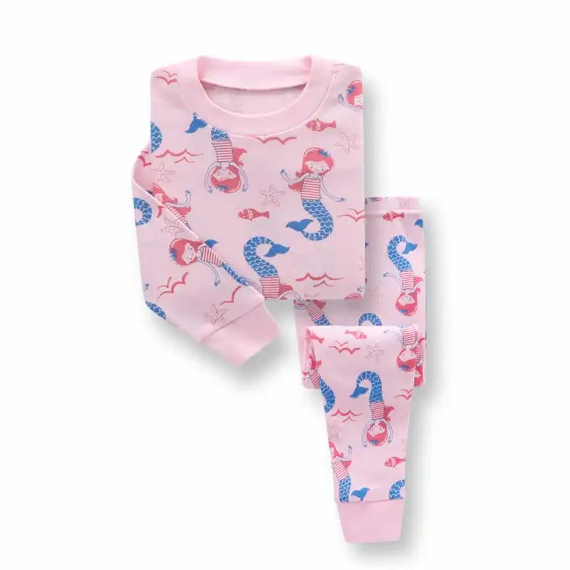 Kids Cute Cartoon Pattern Soft Tops And Pants Set