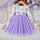 Kids Girls 4-9Y Floral Patchwork Mesh Dresses Clothing Kids wear