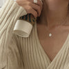 Double-layer Pearl Camellia Necklace