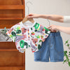 12M-5Y Toddler Boys Sets Fully Printed Cartoon Animal T-Shirts & Jeans