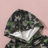 18M-7Y Toddler Boys Letter Camo Hoodie