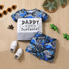 18M-6Y Toddler Boys Set Of Letter Dinosaur Two Pieces T-Shirts & Shorts