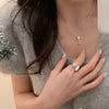 Double-layer Pearl Camellia Necklace