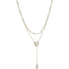 Double-layer Pearl Camellia Necklace