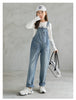 Casual Pocket Denim Girl 4-10Y Overalls Clothing Jumpsuits Jeans