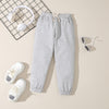 3-8Y Kids Boys Denim Long Sleeve Hooded Jacket And Sports Pants Sets