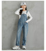 Casual Pocket Denim Girl 4-10Y Overalls Clothing Jumpsuits Jeans