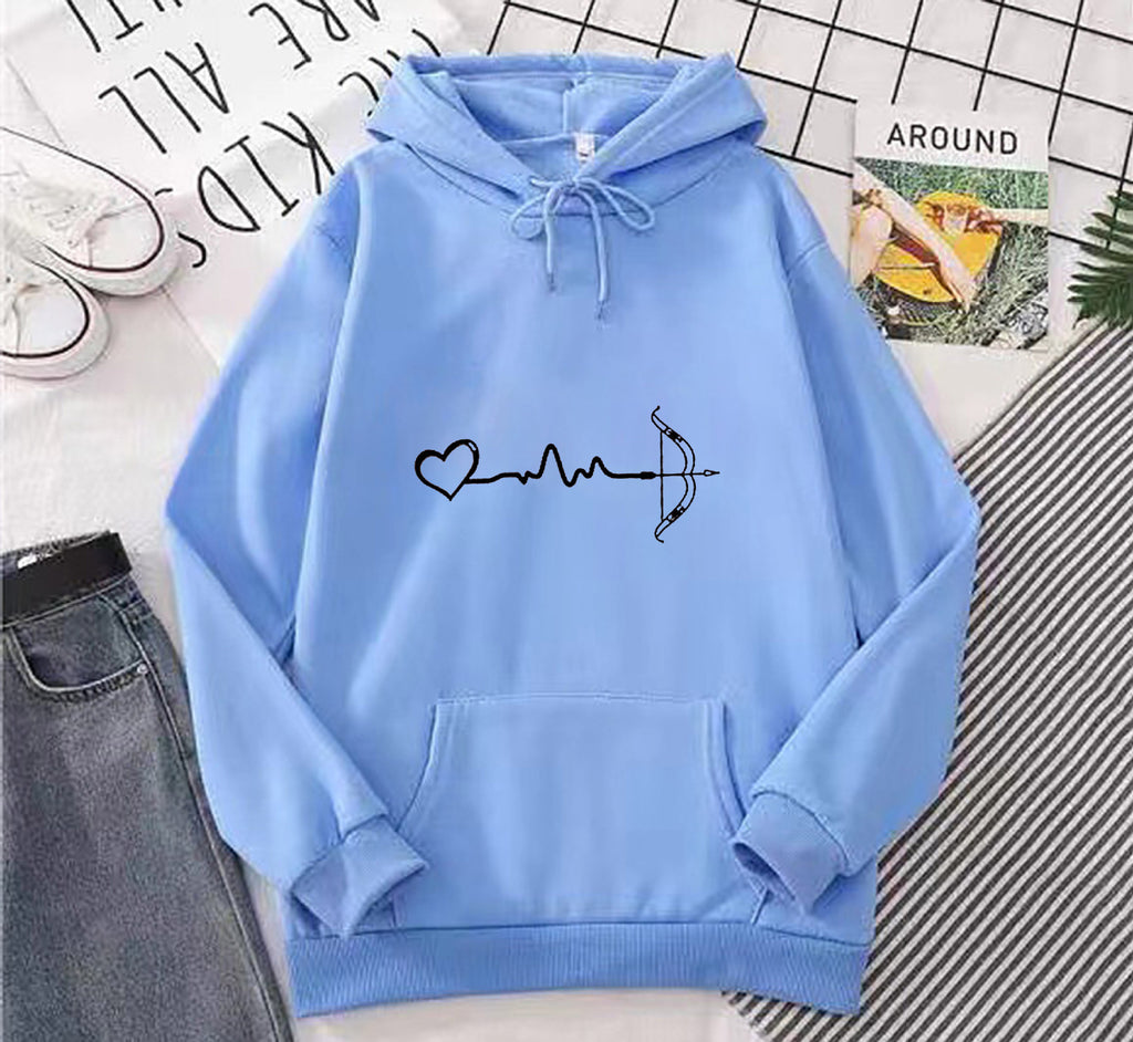 Fleece-lined Hoodie Sweater Couple's Tops Loose