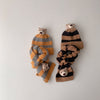 Striped Bear Scarf And Hat Beanie Set Kid Accessories